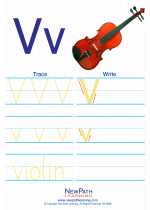 English Language Arts - First Grade - Activity Lesson: Letter V