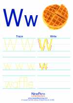 English Language Arts - First Grade - Activity Lesson: Letter W