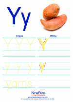 English Language Arts - First Grade - Activity Lesson: Letter Y