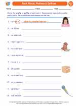 English Language Arts - Fourth Grade - Activity Lesson: Root Words, Prefixes & Suffixes