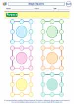 Mathematics - Fifth Grade - Worksheet: Magic Squares