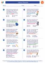 English Language Arts - Third Grade - Worksheet: Literary Elements