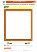 English Language Arts - Fourth Grade - Worksheet: Framing Your Character