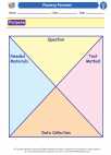 Science - Fourth Grade - Matter - Worksheet: Planning Pinwheel
