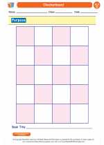 English Language Arts - Fourth Grade - Worksheet: Checkerboard