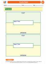 English Language Arts - Fifth Grade - Worksheet: Double Sided