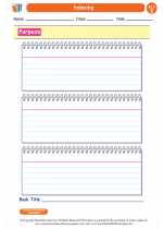 English Language Arts - Fifth Grade - Worksheet: Indexing