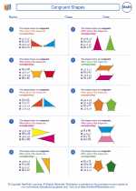 Mathematics - Fifth Grade - Worksheet: Congruent Shapes