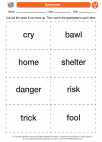 English Language Arts - Third Grade - Activity Lesson: Synonyms