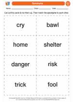 English Language Arts - Third Grade - Activity Lesson: Synonyms