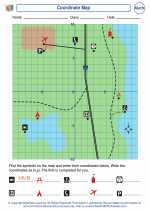 Mathematics - Fifth Grade - Worksheet: Coordinate Map