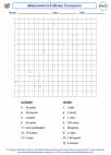 Mathematics - Fourth Grade - Measurement - Worksheet: Measurement & Money Crossword