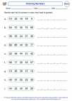 Mathematics - Fourth Grade - Compare and Order Numbers - Worksheet: Ordering Numbers