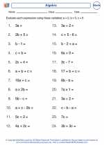 Mathematics - Fifth Grade - Activity Lesson: Algebra