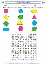 Mathematics - Fourth Grade - Worksheet: Polygon Word Search