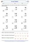 Mathematics - Fourth Grade - Division - Worksheet: Division Riddles