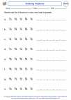 Mathematics - Third Grade - Comparing Fractions - Worksheet: Ordering Fractions