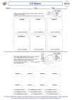Mathematics - Third Grade - Shapes - Worksheet: 2-D Space