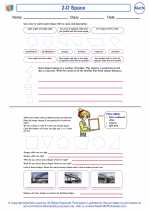 Mathematics - Third Grade - Worksheet: 2-D Space