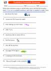 English Language Arts - Third Grade - Worksheet: Complete & Incomplete Sentences