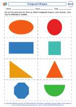 Congruent Shapes. Mathematics Worksheets And Study Guides Third Grade.