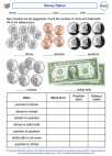 Mathematics - Fifth Grade - Ratio - Worksheet: Money Ratios