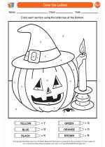 Social Studies - First Grade - Worksheet: Color the letters