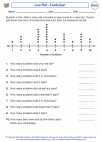 Mathematics - Fourth Grade - Tables and Graphs - Worksheet: Line Plot - Fundraiser
