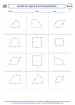 Mathematics - Third Grade - Worksheet: Identify Quadrilaterals