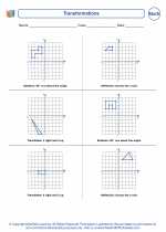 Mathematics - Sixth Grade - Worksheet: Transformations