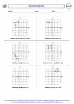 Mathematics - Sixth Grade - Worksheet: Transformations