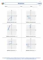 Mathematics - Sixth Grade - Worksheet: Reflections