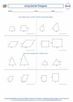 Mathematics - Eighth Grade - Worksheet: Using Similar Polygons