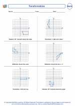 Mathematics - Sixth Grade - Worksheet: Transformations