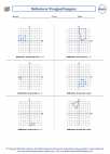 Mathematics - Sixth Grade - Coordinates - Worksheet: Reflections Triangles/Polygons