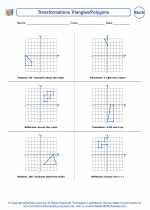 Mathematics - Sixth Grade - Worksheet: Transformations Triangles/Polygons