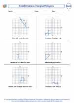 Mathematics - Sixth Grade - Worksheet: Transformations Triangles/Polygons