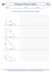 Mathematics - Seventh Grade - The Pythagorean Theorem - Worksheet: Pythagorean Theorem Problems