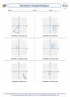 Mathematics - Sixth Grade - Coordinates - Worksheet: Translations Triangles/Polygons