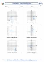 Mathematics - Sixth Grade - Worksheet: Translations Triangles/Polygons
