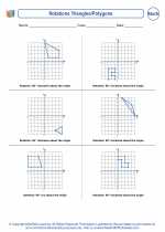 Mathematics - Sixth Grade - Worksheet: Rotations Triangles/Polygons