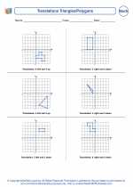 Mathematics - Sixth Grade - Worksheet: Translations Triangles/Polygons