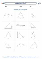 Mathematics - Sixth Grade - Worksheet: Identifying Triangles