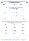 Mathematics - Sixth Grade - Area of Triangles and Quadrilaterals - Worksheet: Triangle Inequality Theorem