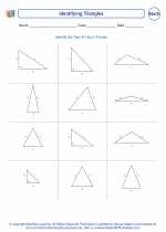 Mathematics - Sixth Grade - Worksheet: Identifying Triangles