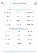 Mathematics - Sixth Grade - Worksheet: Triangle Inequality Theorem