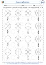 Mathematics - Fifth Grade - Worksheet: Comparing Fractions
