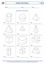 Mathematics - Eighth Grade - Worksheet: Identify Solid Figures