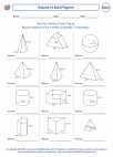 Mathematics - Eighth Grade - Three dimensional geometry/Measurement - Worksheet: Volume of Solid Figures
