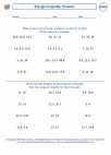 Mathematics - Fourth Grade - Perimeter - Worksheet: Triangle Inequality Theorem